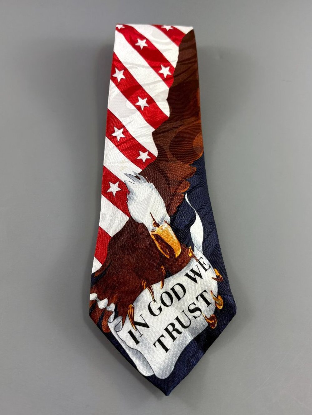 Steve Harris In God We Trust Patriotic Men's Tie 3 3/4" x 60"